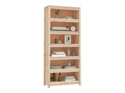 Estantería madera maciza de pino 80x35x183 cm