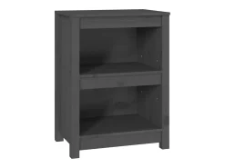 Estantería madera maciza de pino gris 50x35x68 cm