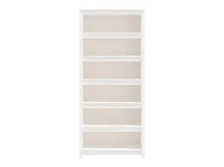 Estantería madera maciza de pino blanca 80x35x183 cm