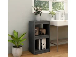 Estantería madera maciza de pino gris 40x30x71,5 cm