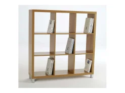 Estantería mediana kubox 3x3 acabado maple, 111 cm(alto)111 cm(ancho)29 cm(fondo)