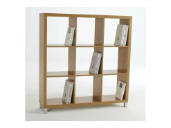 Estantería mediana kubox 3x3 acabado maple, 111 cm(alto)111 cm(ancho)29 cm(fondo)
