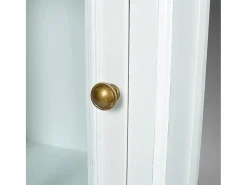 Estantería moderna con 3 estantes de madera blanca