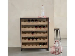 Estantería para botellas de vino natural