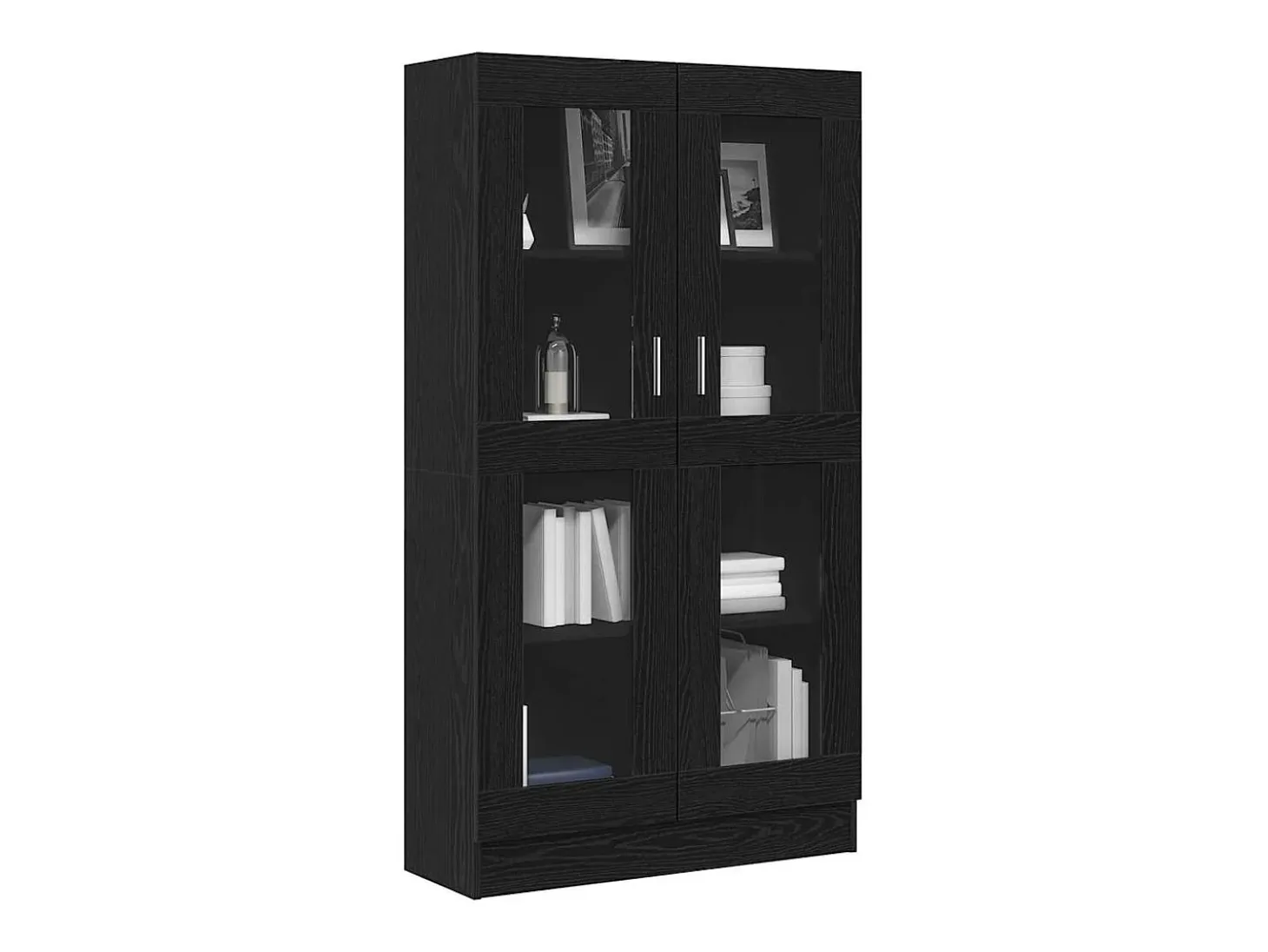 Estantería para libros Roble negro 82.5 x 30.5 x 150 cm