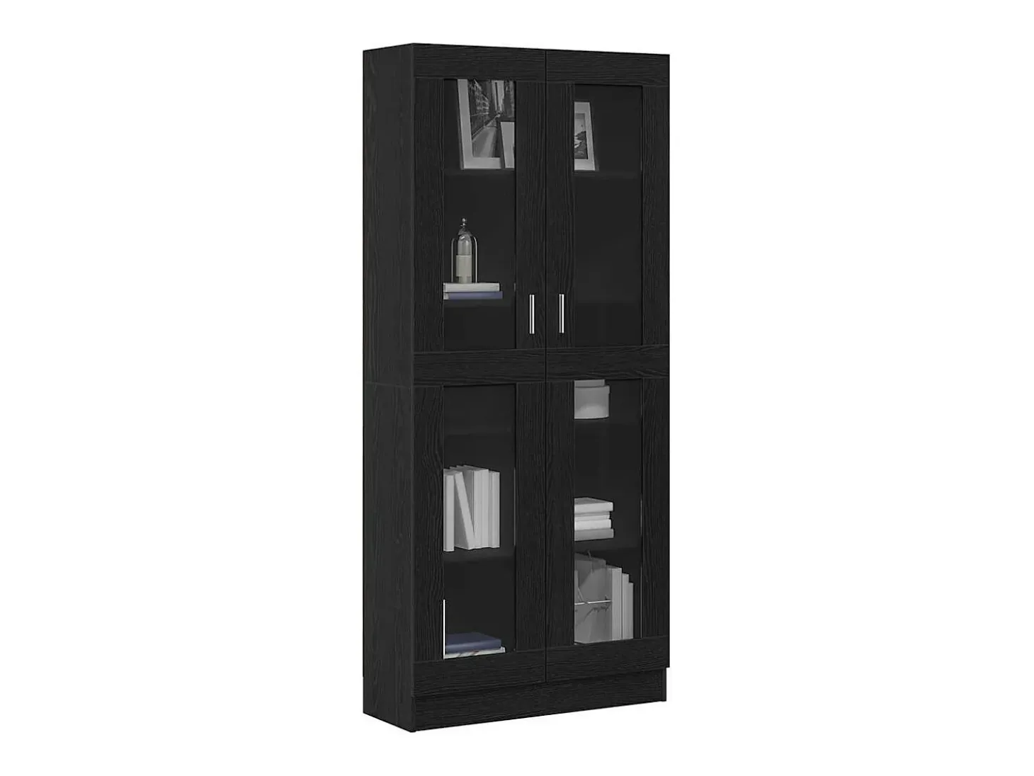Estantería para libros Roble negro 82.5 x 30.5 x 185 cm