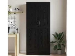 Estantería para libros Roble negro 82.5 x 30.5 x 185 cm