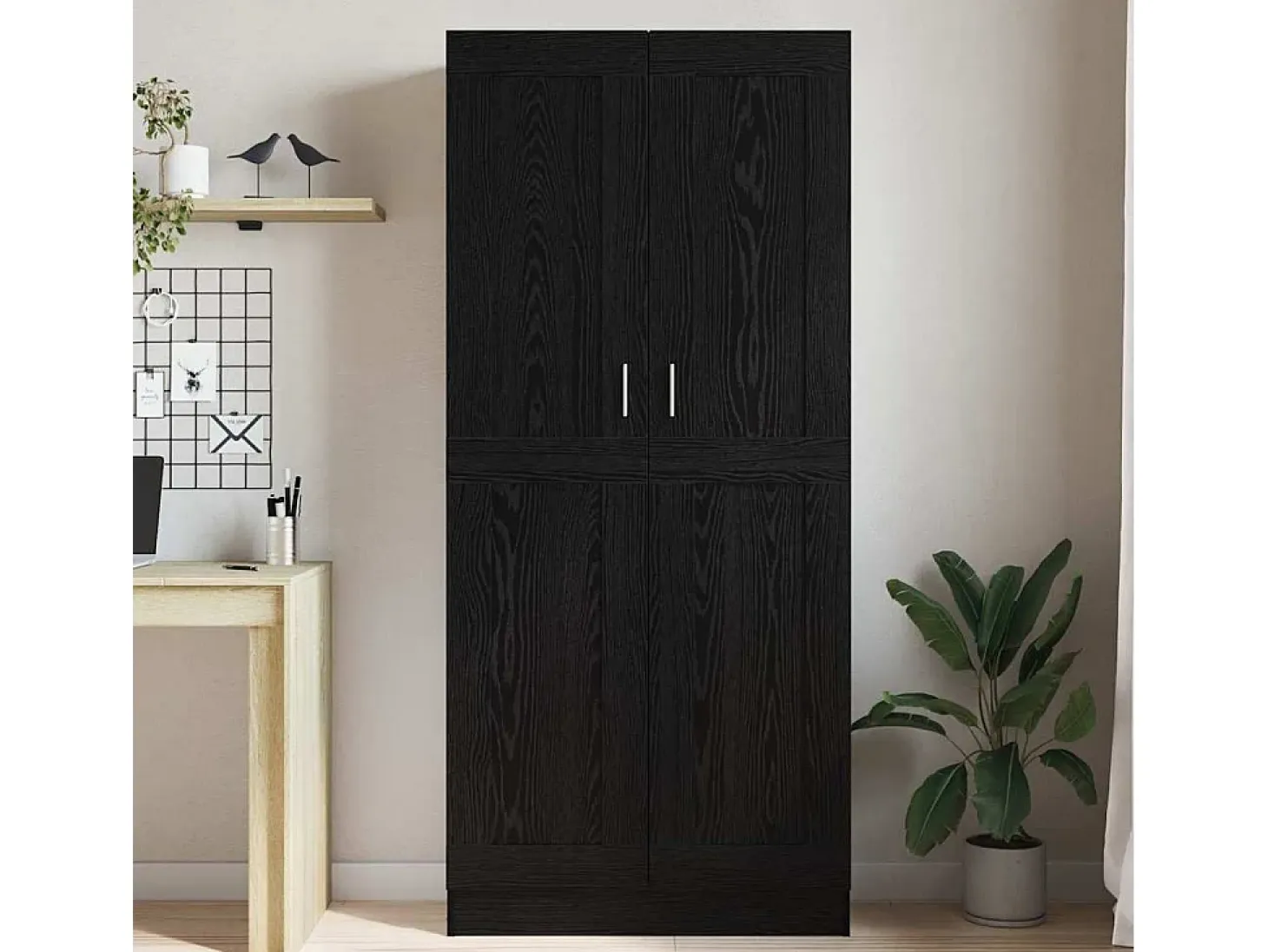 Estantería para libros Roble negro 82.5 x 30.5 x 185 cm