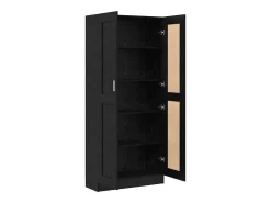 Estantería para libros Roble negro 82.5 x 30.5 x 185 cm