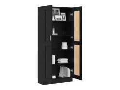Estantería para libros Roble negro 82.5 x 30.5 x 185 cm