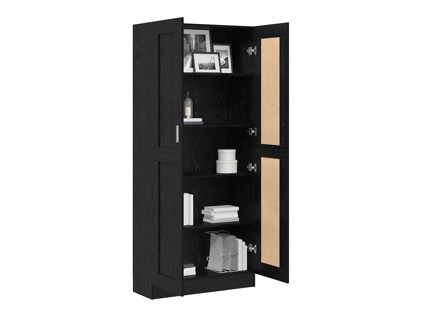 Estantería para libros Roble negro 82.5 x 30.5 x 185 cm