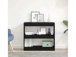 Estantería para libros Roble negro 80 x 30 x 72 cm