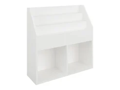 Estantería para revistas Lugo, Blanco, 72 x 31 x 79 cm
