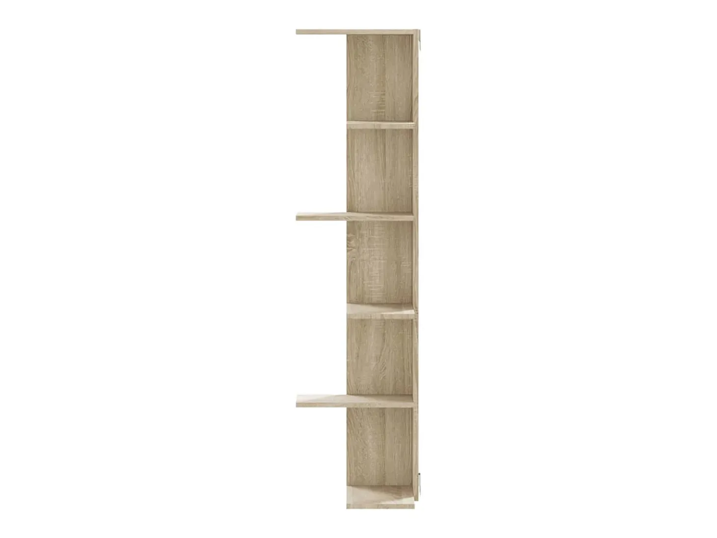 Estantería pared de esquina madera roble Sonoma 36,5x36,5x140cm ES964439