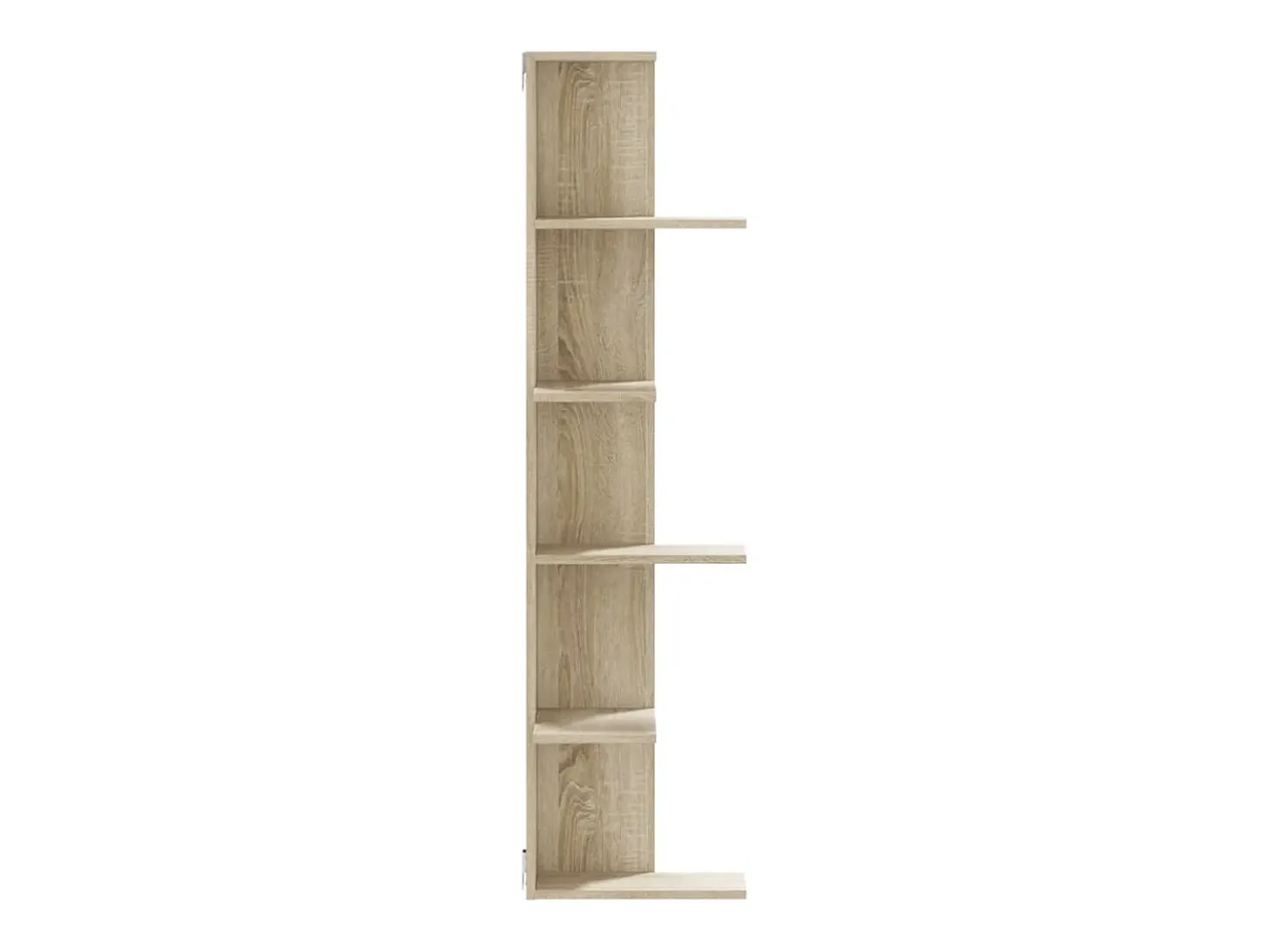Estantería pared de esquina madera roble Sonoma 36,5x36,5x140cm ES964439