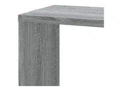Estantería pared de esquina madera gris Sonoma 45x45x147 cm