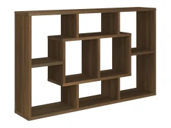 Estantería pared madera ingeniería roble marrón 85x16x52,5 cm