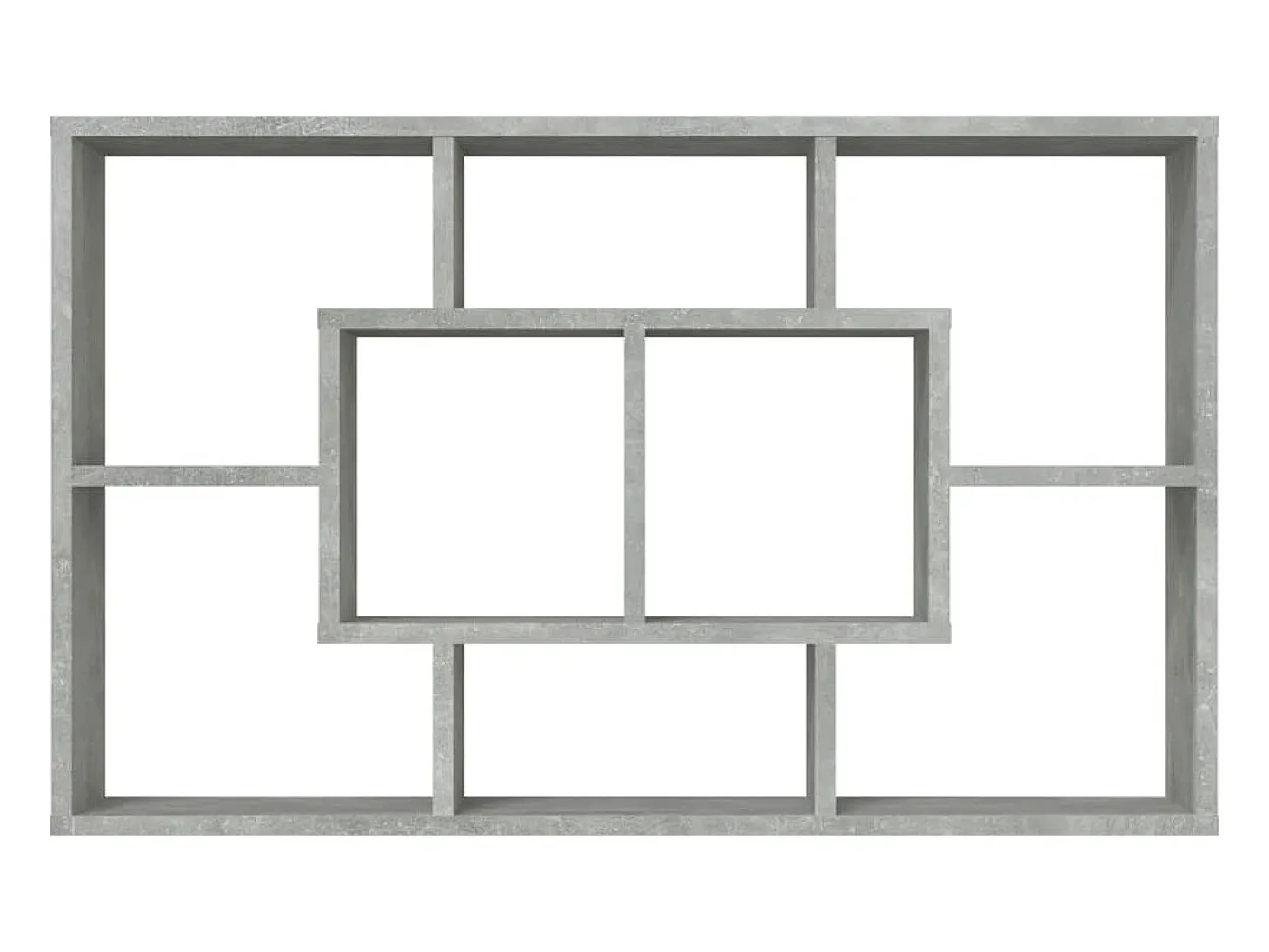 Estantería pared madera ingeniería gris hormigón 85x16x52,5 cm