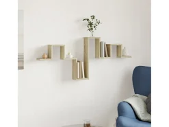 Estantería pared madera ingeniería roble Sonoma 104,5x10x43 cm ES635592