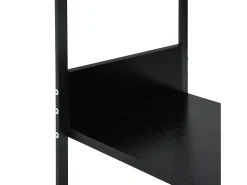 Estantería pequeña madera de ingeniería negro 33,5x39,6x79,7 cm ES305683