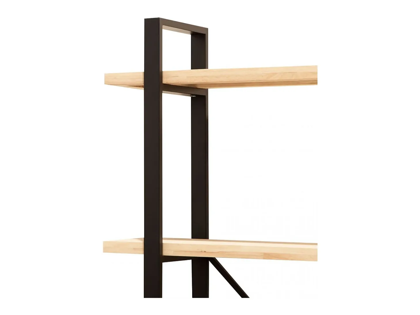 Estantería Plank 4 estantes metal roble nordish/negro 180x150x30 cm Adec