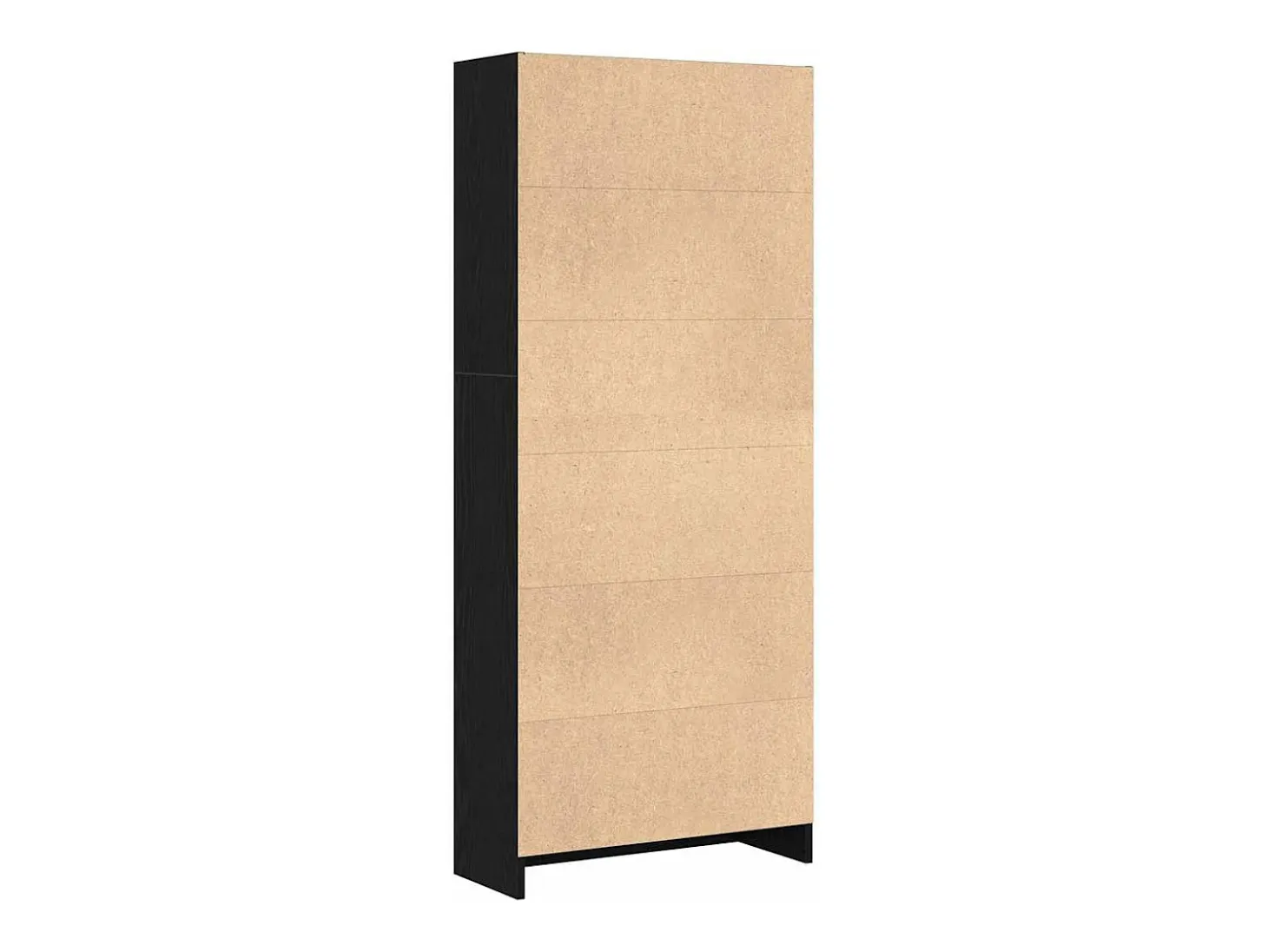 Estantería Roble negro 60 x 24 x 143 cm Madera contrachapada
