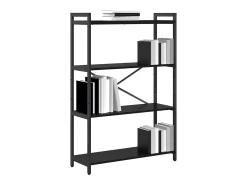 Estantería Roble negro 80 x 30 x 118 cm Madera contrachapada