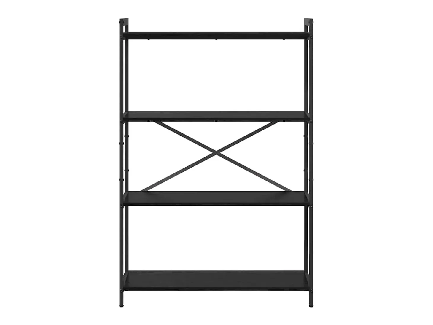 Estantería Roble negro 80 x 30 x 118 cm Madera contrachapada