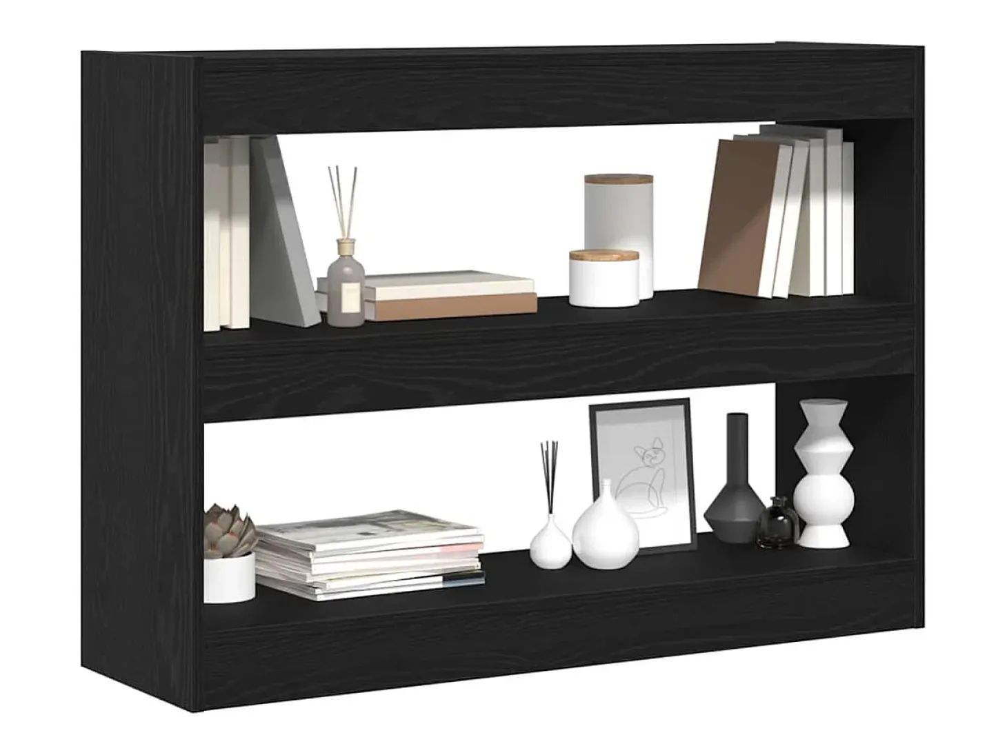 Estantería Roble negro 100 x 30 x 72 cm Madera contrachapada