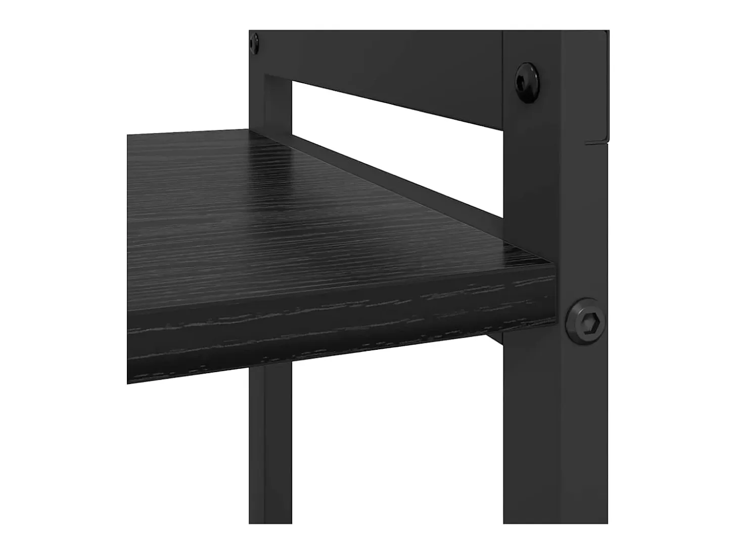 Estantería Roble negro 60 x 30 x 83 cm Madera contrachapada