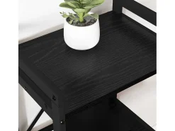Estantería Roble negro 60 x 30 x 83 cm Madera contrachapada