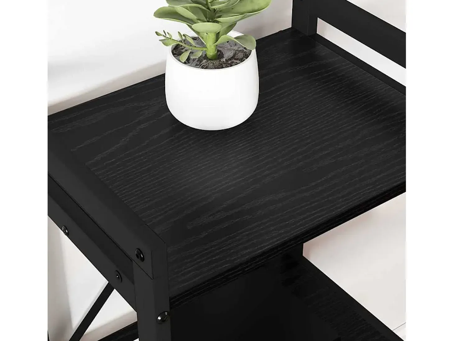 Estantería Roble negro 60 x 30 x 83 cm Madera contrachapada