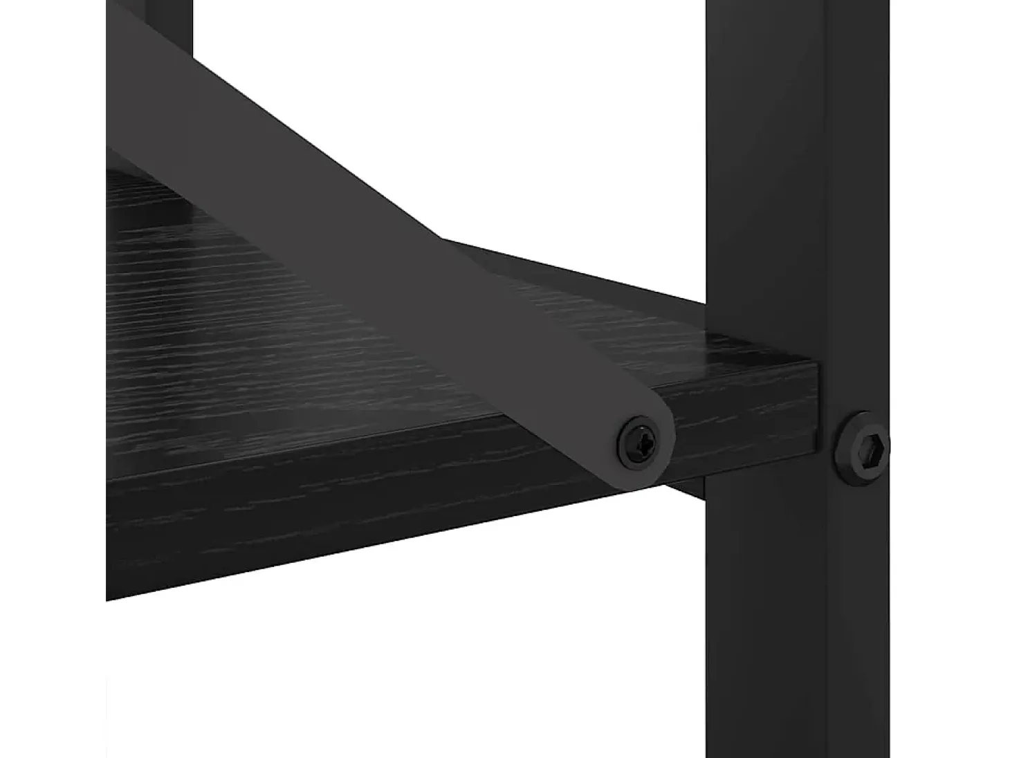 Estantería Roble negro 60 x 30 x 83 cm Madera contrachapada