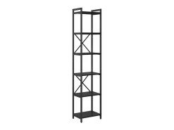 Estantería Roble negro 40 x 30 x 188 cm Madera contrachapada