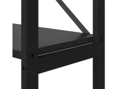 Estantería Roble negro 40 x 30 x 188 cm Madera contrachapada