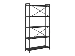 Estantería Roble negro 80 x 30 x 153 cm Madera contrachapada