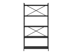Estantería Roble negro 80 x 30 x 153 cm Madera contrachapada
