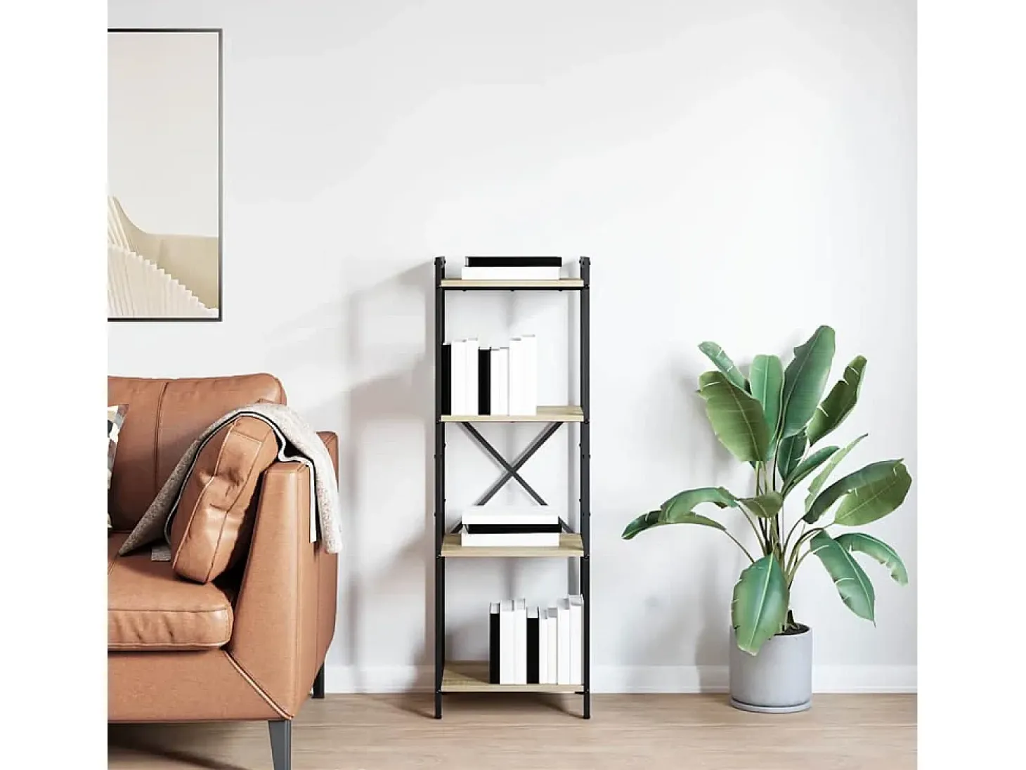 Estantería Roble Sonoma 40 x 30 x 118 cm Madera contrachapada