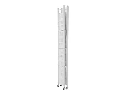 Estantería SucceBuy Plegable Móvil, 5 Niveles, Estantería Plegable con Ruedas, 81x36x183 cm, Metal Robusto, Carga Estática 340 kg Dinámica 90,7 kg
