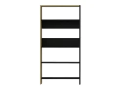 Estantería Tiran Bookcase 4 estantes roble/negro 150x76x30 cm