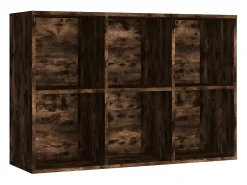 Estantería/Aparador contrachapada roble ahumado 66x30x98 cm