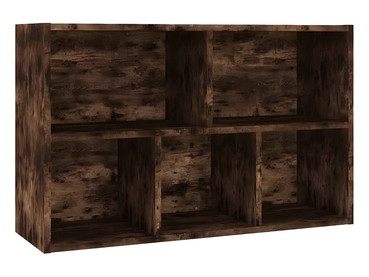 Estantería/Aparador madera contrachapada roble humo 50x25x80 cm
