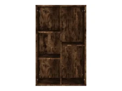 Estantería/Aparador madera contrachapada roble humo 50x25x80 cm