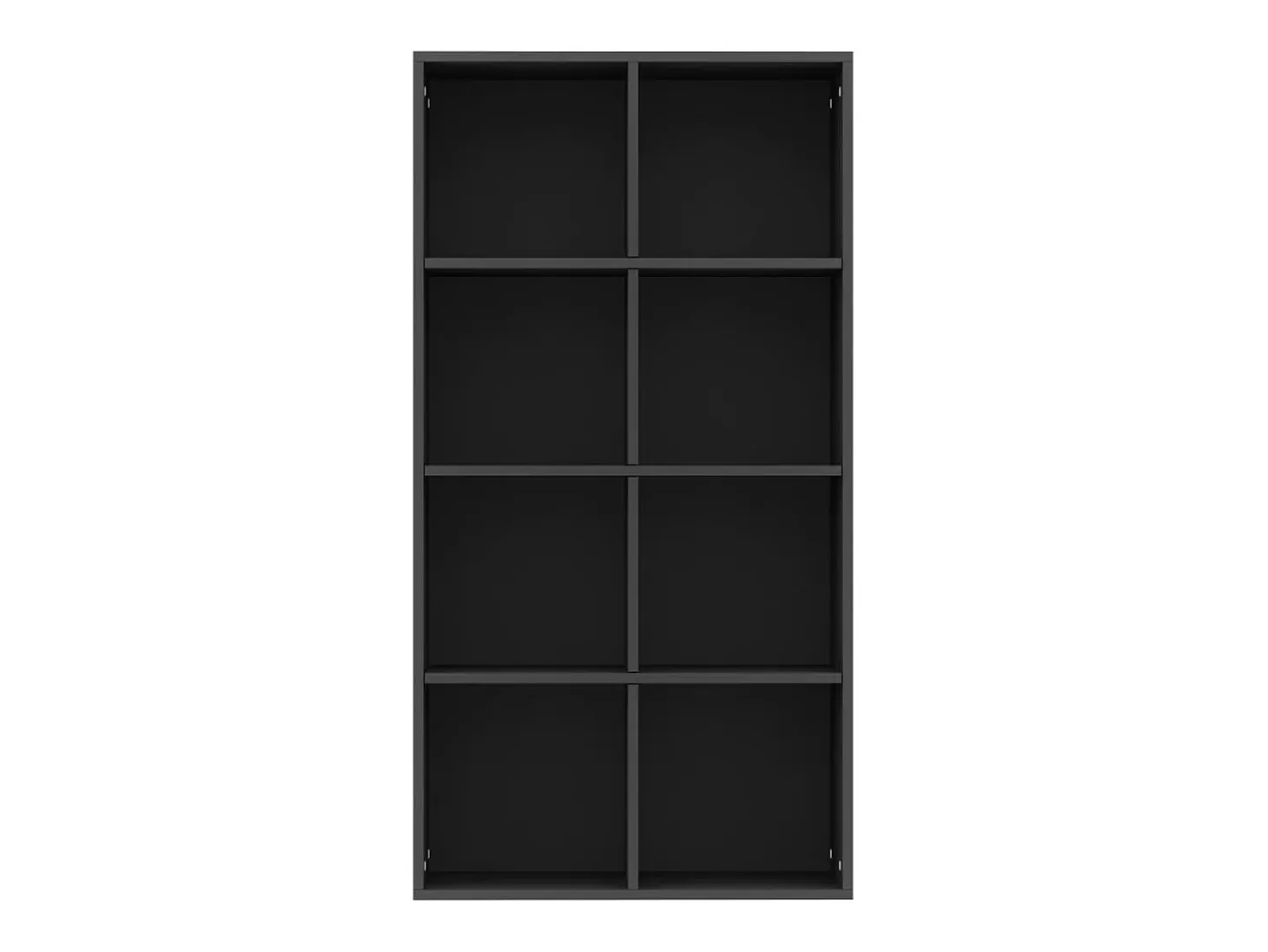 Estantería/Aparador madera contrachapada negro 66x30x130 cm