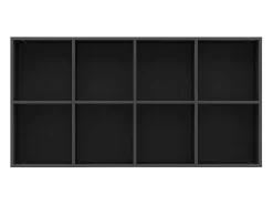 Estantería/Aparador madera contrachapada negro 66x30x130 cm