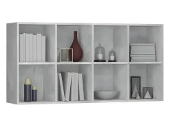 Estantería/Aparador madera contrachapada gris 66x30x130 cm