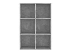 Estantería/Aparador madera ingeniería gris hormigón 66x30x98 cm