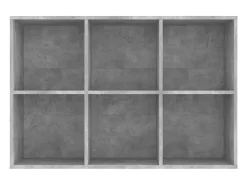 Estantería/Aparador madera ingeniería gris hormigón 66x30x98 cm
