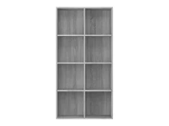 Estantería/Aparador madera contrachapada gris 66x30x130 cm