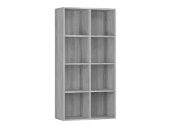 Estantería/Aparador madera contrachapada gris 66x30x130 cm